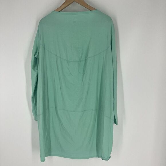 Lululemon Dress Size 6 Green Back in Action Long Sleeve Wild Mint Shift Oversize - Picture 4 of 6